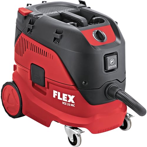 Flex Sicherheitssauger VCE 33 L MC (1200 W, Industriesauger mit Zubehör, Behälter 30 l, Füllmenge Flüssigkeiten 17 l, Schlauchlänge 4 m, mit Geräte-Steckdose) 444103 von FLEX