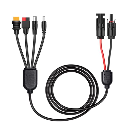 14AMG Solarpanel Ladekabel 4 in 1 Solarstecker für Solarstecker zu XT60,DC5521,DC7909 Anderson 10A auf DC-Stromkabel für Tragbare Generatoren Energiespecher RV 14AMG Solarpanel Ladekabel 4 in 1 Solarstecker für Solarstecker zu XT60,DC5521,DC7909 Anderson 10A auf DC-Stromkabel für Tragbare Generatoren Energiespecher RV von FlexSolar