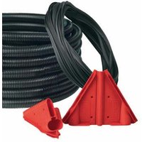 Flexa Vollkunstoff-Wellschlauch schwarz FLEXAzip AD28,5 10m - 10255202123 von Flexa
