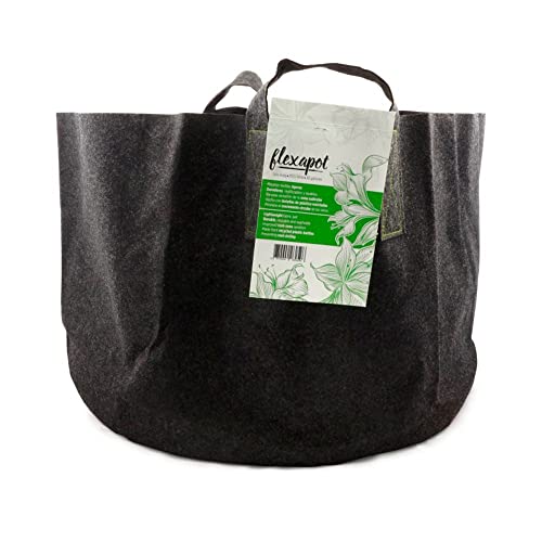 Geotextil Blumentopf/Pflanzsack mit Henkeln Flexapot Grau 30 GAL (113,5L) von Flexapot