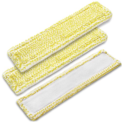 Mikrofaser-Wischmopp für Kärcher Fensterstaubsauger (Gelb und Weiß), 3 Stück, gelb von Flexble