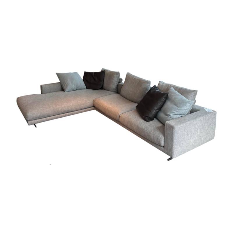 Ecksofa Campiello Stoff Extra Elvira N1724 Grau Füße Metall Brüniert Inklusive 8... Ecksofa Campiello Stoff Extra Elvira N1724 Grau Füße Metall Brüniert Inklusive 8... von Flexform