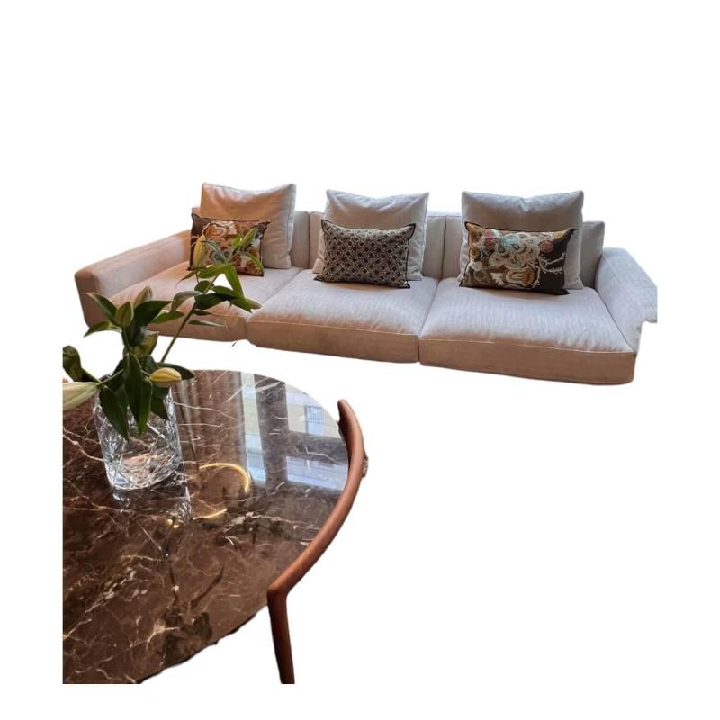 Sofa Softdream Stoff Crem Hellgrau Mix Inklusive Kissen von Flexform