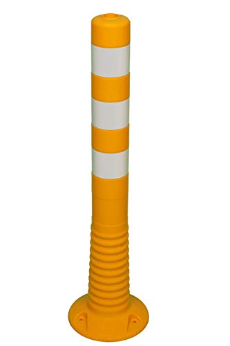 Flexible Verkehrspfosten, elastisch, 75cm, Gelb/Weiß von FlexiBarrier