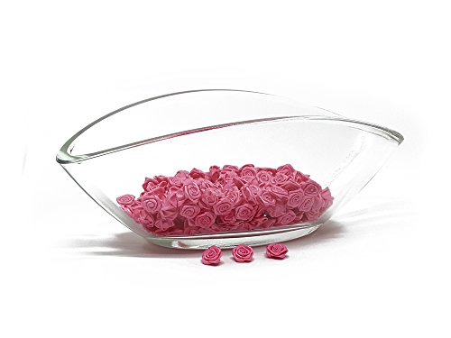 200 Rosen - 15mm - Deko Rosen Röschen - Satinrosen | Pink von FlexiStore