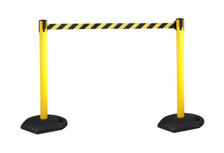 2-Stück-Set FLEXIBARRIER Personenleitsystem Absperrständer Gelb -Safety- 3m Gurtlänge *Schwarz-Gelb*, Absperrständer, Absperrband, Absperrpfosten 2-Stück-Set FLEXIBARRIER Personenleitsystem Absperrständer Gelb -Safety- 3m Gurtlänge *Schwarz-Gelb*, Absperrständer, Absperrband, Absperrpfosten von Flexibarrier