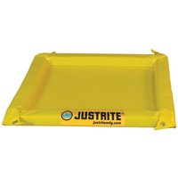 Justrite® PVC-Faltwanne, Wandhöhe 50 mm, Innenmaße 0,6 x 1,2 m, Kapazität 38 l von Justrite®