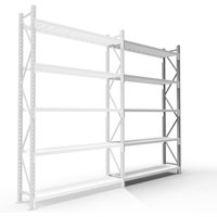 ManOrga Weitspannregal, mit Stahlpaneelen, AF, HxBxT 3.000 x 2.250 x 1.000 mm von ManOrga