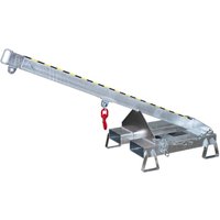 Bauer® Lastarm Modell 3, teleskopierbar, 2 Hakenpositionen, Grundlänge 1.600 mm, TK 1.000 kg, verzinkt von Bauer®