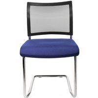 Topstar® Freischwinger New Age mit Netz-Rückenlehne, blau von Topstar®