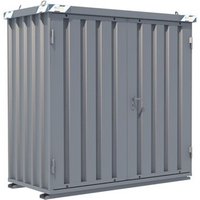 Schnellbaucontainer, HxBxT 2.100 x 2.100 x 1.100 mm, Tür stirnseitig, 2-flügelig von BOS®