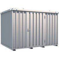 Schnellbaucontainer, HxBxT 2.100 x 2.100 x 3.100 mm, Tür längsseitig, 1-flügelig von BOS®