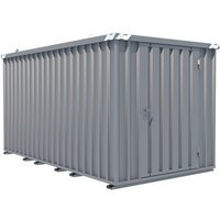 Schnellbaucontainer, HxBxT 2.100 x 2.100 x 4.100 mm, Tür stirnseitig, 1-flügelig von BOS®