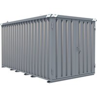 Schnellbaucontainer, HxBxT 2.100 x 2.100 x 4.100 mm, Tür stirnseitig, 2-flügelig von BOS®