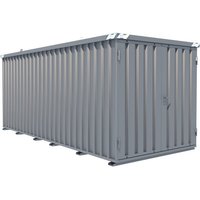 Schnellbaucontainer, HxBxT 2.100 x 2.100 x 5.100 mm, Tür stirnseitig, 2-flügelig von BOS®