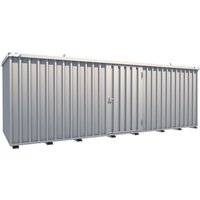 Schnellbaucontainer, HxBxT 2.100 x 2.100 x 6.100 mm, Tür längsseitig, 1-flügelig von BOS®