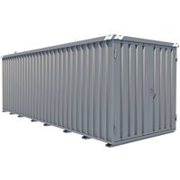 Schnellbaucontainer, HxBxT 2.100 x 2.100 x 6.100 mm, Tür stirnseitig, 2-flügelig von BOS®