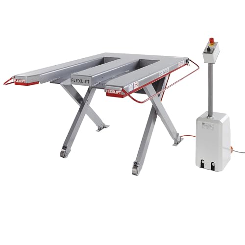Flexlift | Flachform-Hubtisch | Baureihe E | Tragfähigkeit 1500 kg | LxB 1300 x 910 mm | 400 V Drehstrom von Flexlift