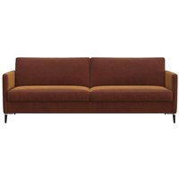FLEXLUX 3-Sitzer "Fiore, super Sitzkomfort durch Kaltschaum im Sitz", schmale Armlehnen, Füße Alu+schwarz von Flexlux