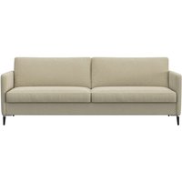 FLEXLUX 3-Sitzer "Fiore, super Sitzkomfort durch Kaltschaum im Sitz", schmale Armlehnen, Füße Alu+schwarz von Flexlux