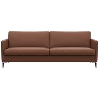 FLEXLUX 3-Sitzer "Fiore, super Sitzkomfort durch Kaltschaum im Sitz", schmale Armlehnen, Füße Alu+schwarz von Flexlux
