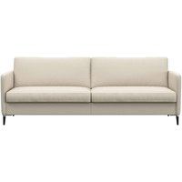 FLEXLUX 3-Sitzer "Fiore, super Sitzkomfort durch Kaltschaum im Sitz", schmale Armlehnen, Füße Alu+schwarz von Flexlux