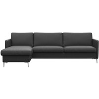 FLEXLUX Ecksofa "Fiore, L-Form, bequem und komfortabel durch hochwertigem Sitzaufbau" schmale Armlehnen, Kaltschaum, Füße Alu von Flexlux