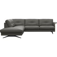 FLEXLUX Ecksofa "Glow, super bequem durch hochwertigem Sitzaufbau mit Federkern, L-Form", Skandinavisches Design, In hochwertiger Verarbeitung von Flexlux