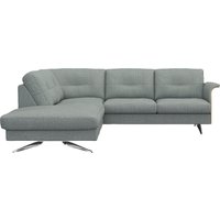 FLEXLUX Ecksofa "Glow, super bequem durch hochwertigem Sitzaufbau mit Federkern, L-Form", Modernes skandinavisches Design von Flexlux