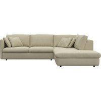 FLEXLUX Ecksofa "Lovane, elegant und zeitlos, bequem, L-Form" Weich & anschmiegsam, große Sitztiefe auf Kaltschaum, Dekokissen inkl. von Flexlux