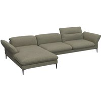 FLEXLUX Ecksofa "Salino, Funktionssofa mit Recamiere, Relaxsofa, Ecksofa" Sofa mit Arm- und Kopfteil-Verstellungen, Kaltschaum & Stahl-Wellen von Flexlux