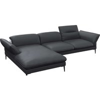 FLEXLUX Ecksofa "Salino, Funktionssofa mit Recamiere, Relaxsofa, Ecksofa", Sofa mit Arm- und Kopfteil-Verstellungen, Kaltschaum & Stahl-Wellen von Flexlux