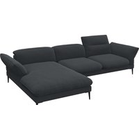 FLEXLUX Ecksofa "Salino, Funktionssofa mit Recamiere, Relaxsofa, Ecksofa", Sofa mit Arm- und Kopfteil-Verstellungen, Kaltschaum & Stahl-Wellen von Flexlux