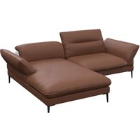 FLEXLUX Ecksofa "Salino, Funktionssofa mit Recamiere, Relaxsofa, Ecksofa" Sofa mit Arm- und Kopfteil-Verstellungen, Kaltschaum & Stahl-Wellen von Flexlux