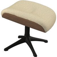 FLEXLUX Fußhocker "Clement Beinstütze. Hervorragender Komfort, Robuster schwarzer Fuß" Beinauflage zur besseren Entspannung, Rahmen in Holzoptik von Flexlux