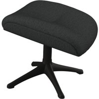 FLEXLUX Fußhocker "Elegant, Beinstütze, Entspannung, Skandinavisch, Ultimativer Komfort" Organische Formen, Robuster Schwarzer fuß, Weicher Stoff, Echtleder von Flexlux