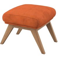 FLEXLUX Polsterhocker "Adria", Fuß Eiche, Fußhocker für Ohrensessel von Flexlux