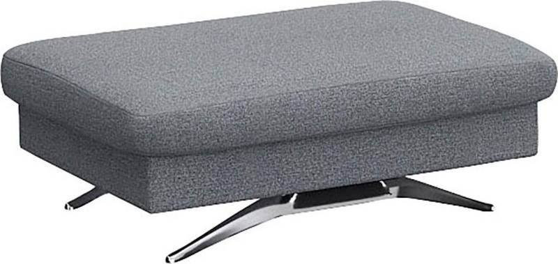 FLEXLUX Pouf Glow Sitzhocker, Polsterhocker, Hocker mit Stauraum, Fuß Alu von Flexlux