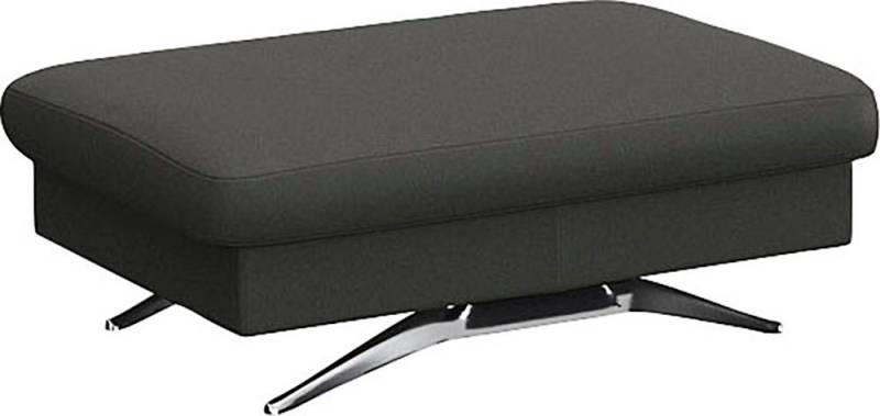 FLEXLUX Pouf Glow Sitzhocker, Polsterhocker, Hocker mit Stauraum, Fuß Alu von Flexlux