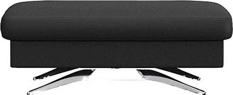 FLEXLUX Pouf Glow Sitzhocker, Polsterhocker, Hocker mit Stauraum, Fuß Alu von Flexlux