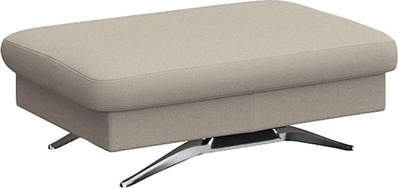 FLEXLUX Pouf Glow Sitzhocker, Polsterhocker, Hocker mit Stauraum, Fuß Alu von Flexlux