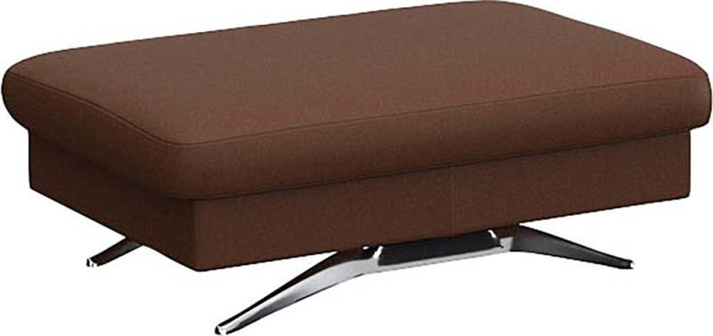 FLEXLUX Pouf Glow Sitzhocker, Polsterhocker, Hocker mit Stauraum, Fuß Alu von Flexlux