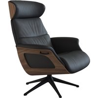 FLEXLUX Relaxsessel "Clement Rücken u. Kopfverstellung, ergonomisch, Airchannels" Rücken- & Kopfteilverstellung, Drehbar, Armlehne Walnuss, Fuß Schwarz FLEXLUX Relaxsessel "Clement Rücken u. Kopfverstellung, ergonomisch, Airchannels" Rücken- & Kopfteilverstellung, Drehbar, Armlehne Walnuss, Fuß Schwarz von Flexlux