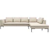 FLEXLUX Ecksofa "Loano", modernes Sofa, frei im Raum stellbar, lose Kissen, Kaltschaum im Sitz von Flexlux