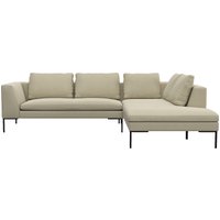 FLEXLUX Ecksofa "Loano", modernes Sofa, frei im Raum stellbar, lose Kissen, Kaltschaum im Sitz von Flexlux