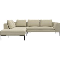 FLEXLUX Ecksofa "Loano", modernes Sofa, frei im Raum stellbar, lose Kissen, Kaltschaum im Sitz von Flexlux