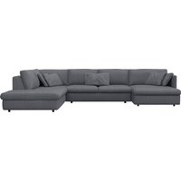 FLEXLUX Wohnlandschaft "Lovane, u-Form, bequem und komfortabel", Weich & anschmiegsam, große Sitztiefe auf Kaltschaum, Dekokissen inkl. von Flexlux
