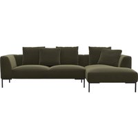 FLEXLUX Ecksofa "Sava", Taschenferderkern-Sitz mit Kaltschaum, lose Rücken- & Dekokissen von Flexlux