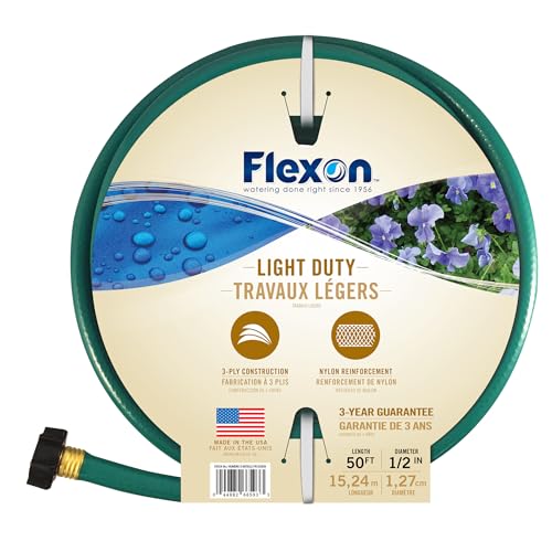 Flexon FR1250 Verstärkter Gartenschlauch 1/2 Zoll x 15 Fuß von Flexon