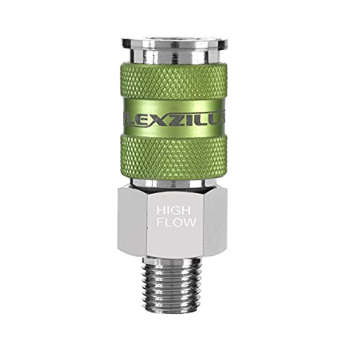 Flexzilla Pro High Flow Kupplung, 6,35 mm Körper, 1/4 Zoll MNPT – A53426FZ von Flexzilla